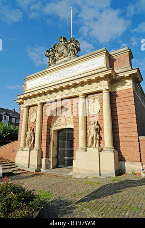 Berliner Tor gate, prussiano gate barocca, city gate, fortificazioni, Wesel, Basso Reno, Renania settentrionale-Vestfalia, Germania, Europa Foto Stock