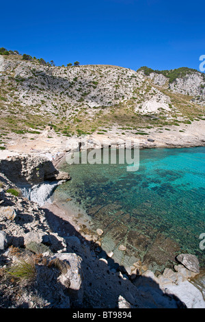 Spiaggia Cala Figuera. La penisola di Formentor. Isola di Maiorca. Spagna Foto Stock