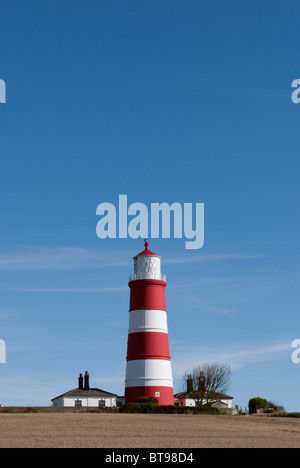 Una vista di Happisburgh lighthouse in Norfolk. Foto Stock