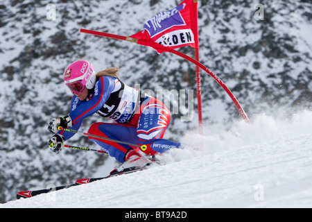 SOELDEN AUSTRIA 23-10-2010, la gara di apertura della donna Audi FIS Coppa del Mondo di Sci Alpino . Foto Stock