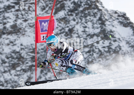 SOELDEN AUSTRIA 23-10-2010, la gara di apertura della donna Audi FIS Coppa del Mondo di Sci Alpino . Foto Stock