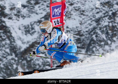 SOELDEN AUSTRIA 23-10-2010, la gara di apertura della donna Audi FIS Coppa del Mondo di Sci Alpino . Foto Stock