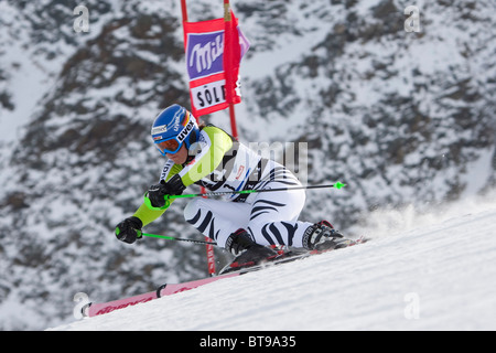 SOELDEN AUSTRIA 23-10-2010, la gara di apertura della donna Audi FIS Coppa del Mondo di Sci Alpino . Foto Stock