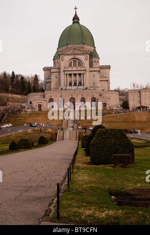 Vista di San Giuseppe Oratorio di Mont Royal, Montreal, Canada Foto Stock