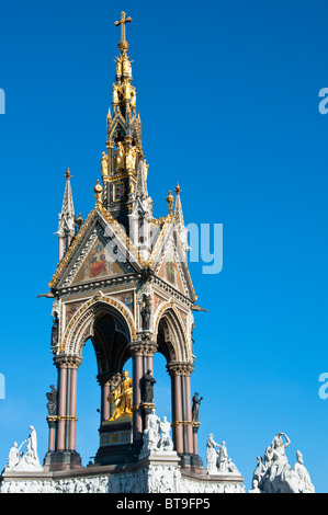 Il Prince Albert Memorial in Hyde Park Londra Inghilterra. Foto Stock