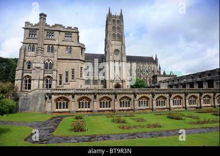 Downside Abbey e scuola in Stratton-su-il-fosse vicino a Radstock, Somerset REGNO UNITO Foto Stock