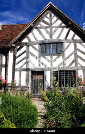 Mary Arden's House nei pressi di Wilmcote Warwickshire Foto Stock