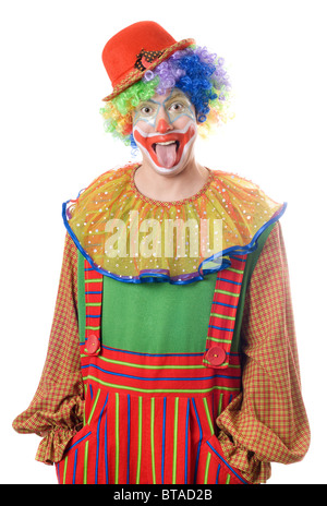 Funny circus clown Foto Stock