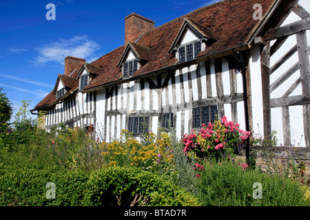 Mary Arden's House nei pressi di Wilmcote Warwickshire Foto Stock