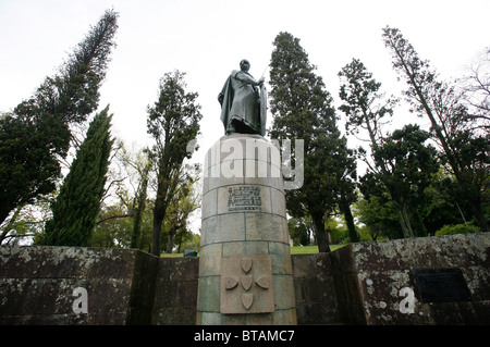 D. Afonso Henriques statua. Guimaraes. Portogallo Foto Stock