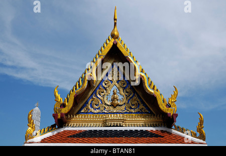 Il Grand Palace di Bangkok in Thailandia il Wat Phra Kaew Tempio del Buddha di Smeraldo Wat Phra Sri Rattana Satsadaram Foto Stock