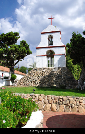 Torre campanaria della Missione di San Antonio de Pala (1816) Foto Stock