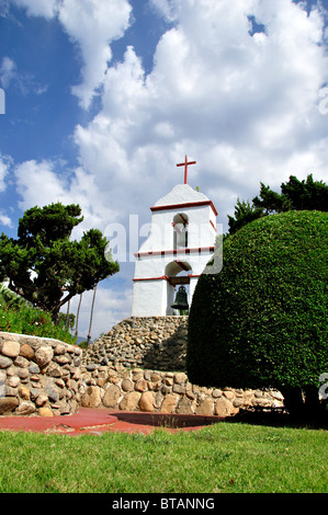 Torre campanaria della Missione di San Antonio de Pala (1816) Foto Stock