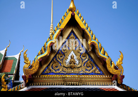 Il Grand Palace di Bangkok in Thailandia il Wat Phra Kaew Tempio del Buddha di Smeraldo Wat Phra Sri Rattana Satsadaram Foto Stock