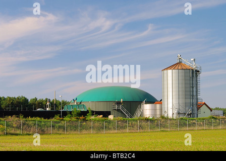 Biogasanlage - impianto di produzione di biogas 74 Foto Stock