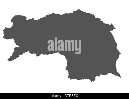Resi mappa di stato austriaco della Stiria Foto Stock