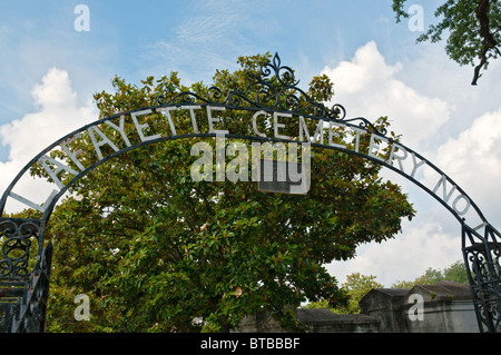 In Louisiana, New Orleans Garden District, Lafayette cimitero n. 1 Foto Stock
