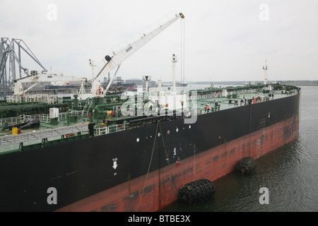 Tanker il trasporto di olio Foto Stock