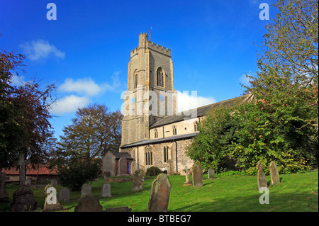 La Chiesa dei Santi Andrea e Maria al Langham, Norfolk, Inghilterra, Regno Unito. Foto Stock