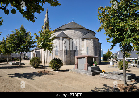 La chiesa di Saint Tudiare, Loctudy, Bretagna Francia Foto Stock