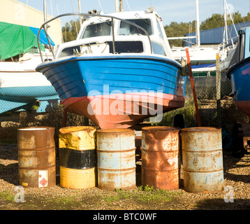 Cantiere di Burnham on Crouch, Essex, Inghilterra Foto Stock