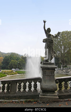 Fontana mesi e stagioni, Torino, Italia Foto Stock