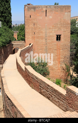 Torre del Cadi (giudice di Torre) presso l'Alhambra di Granada, Spagna Foto Stock