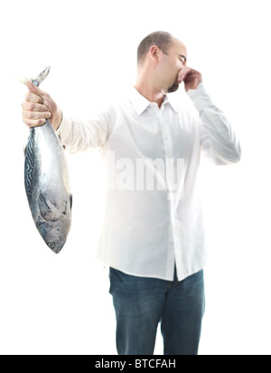 stretta dell'uomo pesce