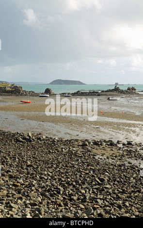 Il porto di Bordeaux in Guernsey, Isole del Canale Foto Stock