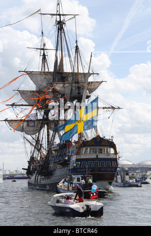 La barca Götheborg a vela 2010 a Amsterdam Foto Stock