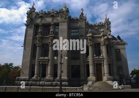 Casa con Chimaeras (Gorodetsky House) esterno Kiev Ucraina Europa Foto Stock