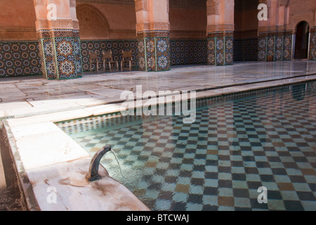 Le Ali ben Youssef Madrassa a Marrakech, Marocco Foto Stock