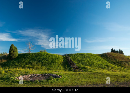 Anello vicino a Fort Village Valjala a isola Saarema, Estonia Foto Stock