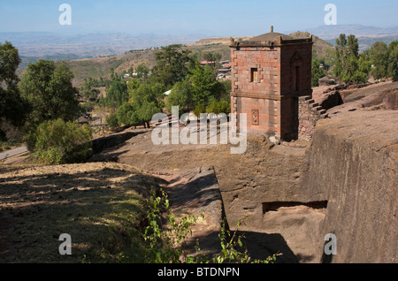 Rock-conci di chiesa, Beta Medhane Alem (Casa del Salvatore del mondo) Foto Stock