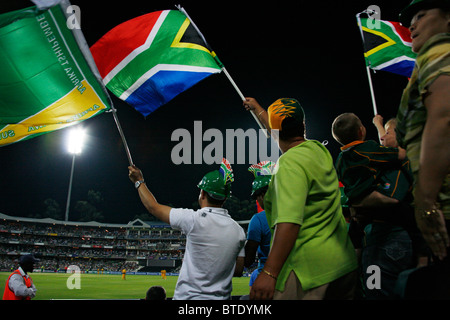 Tifosi di cricket a Pro20 international cricket Foto Stock