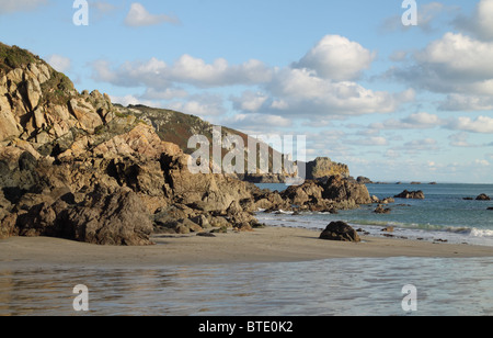 Petit Bot Bay a Guernsey Isole del Canale Foto Stock