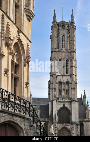 Il Saint-Bavo la cattedrale di / Sint-Baafs cattedrale a Ghent, Belgio Foto Stock