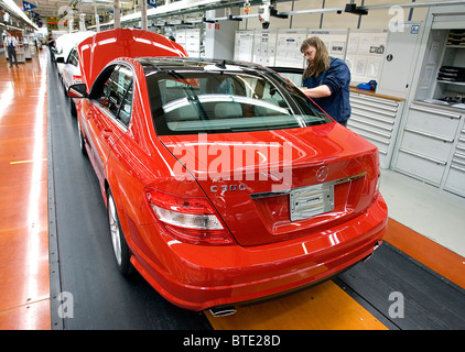 Fabbricazione di Mercedes Classe C, Brema, Germania Foto Stock