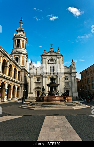 Santuario della Santa Casa, Santuario della Santa Casa, la Chiesa del pellegrinaggio a Loreto, Marche, Italia, Europa Foto Stock