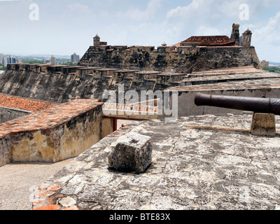 San Felipe de Barajas fortezza a Cartagena, Colombia Foto Stock