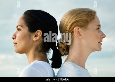 Le donne di schiena, ritratto Foto Stock