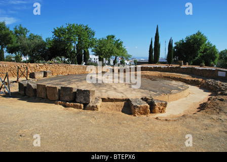 Mausoleo circolare, complesso archeologico , Carmona, provincia di Siviglia, in Andalusia, Spagna, Europa occidentale. Foto Stock