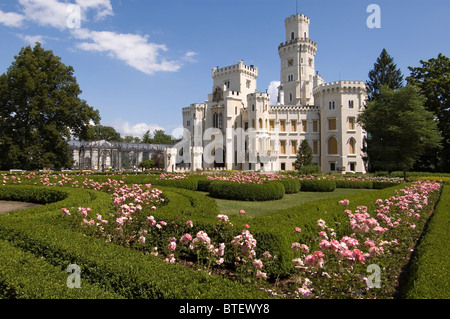 Elk188-2831 Repubblica Ceca, Hluboka nad Vltavou, Castello di Hluboka, th 13-18c Foto Stock