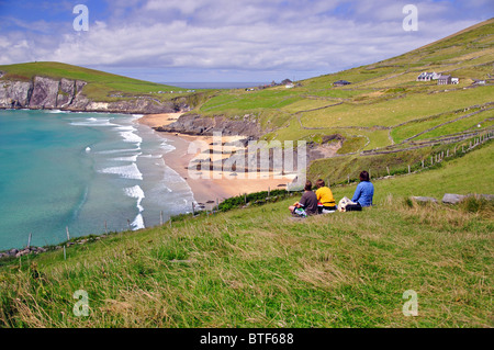 Spiaggia Coumeenole Slea Head Beach penisola di Dingle, Repubblica di Irlanda Foto Stock