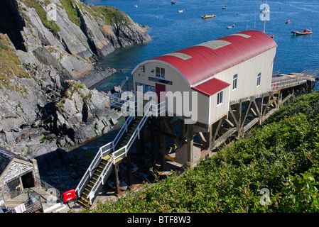 St Davids scialuppa di salvataggio stazione st altopiano bay pembrokeshire dyfed GALLES Foto Stock