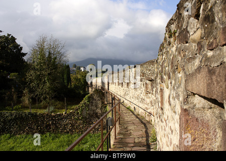 Città del bastione di Saint Jean Pied de Port, Paese Basco, Francia Foto Stock