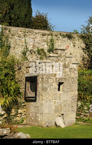 Il santuario che una volta ospitava le reliquie credevano di essere i resti di Re Edoardo il martire nelle rovine di Shaftesbury Abbey D Foto Stock