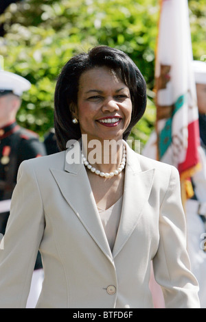 National Security Advisor Dr Condoleezza Rice alla Casa Bianca a Washington DC, Stati Uniti d'America Foto Stock