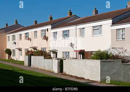 Consiglio case in Kirkby vicino a Liverpool, Regno Unito Foto Stock