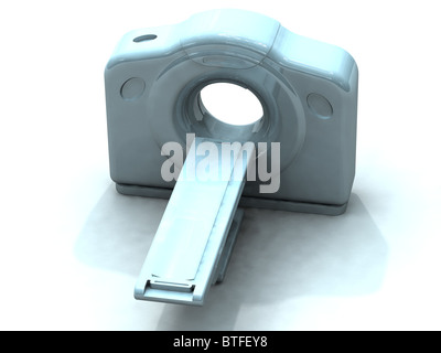 3D render di una tomografia assiale computerizzata TAC o uno scanner cat. Le scansioni sono effettuate tramite il calcolo di tomografia da immagini a raggi X Foto Stock